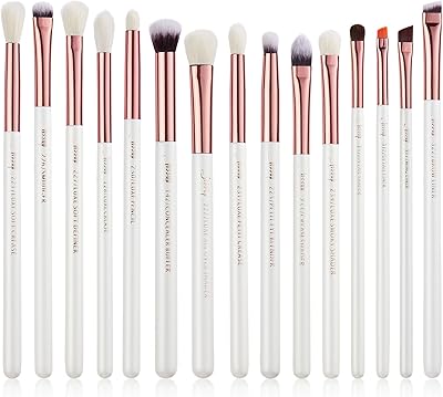 Set of professional makeup brushes Jessup 15 pearly white pieces/pink gold, eyeshadow brush, makeup brush for eyes and eyeliner brush model n ° t217.. Discover endless possibilities with DIAYTAR NIGERIA's extensive product range and affordable shipping.
