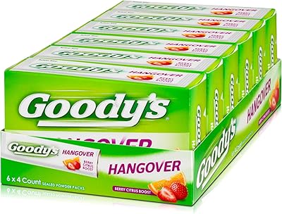 Powdery goody hangover, quick pain relief, berry and citrus flavor, 4 powders, pack of 6.. DIAYTAR NIGERIA makes online shopping accessible to all with budget-friendly prices and reliable delivery.