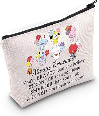 BWWK TOP K-POP Design Makeup Kit Designed with cartoons of cartoons for singers, gift for boys and girls, always cartoon, bag.. Shop from anywhere in Nigeria and receive your DIAYTAR purchases at affordable prices within a week.