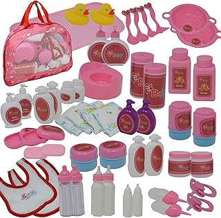 Set of food and care accessories for New York Doll Collection doll in a zipped transport bag - 50 -room doll accessories.. DIAYTAR Nigeria delivers happiness in 5–8 days, no matter what you buy.