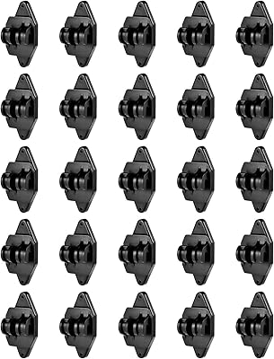 Electric fence insulators - Black fence wooden climching flaps | 25 screwing insators wooden pole insators, robust grid system.. Your shopping journey simplified with DIAYTAR NIGERIA's vast selection and budget-friendly shipping.