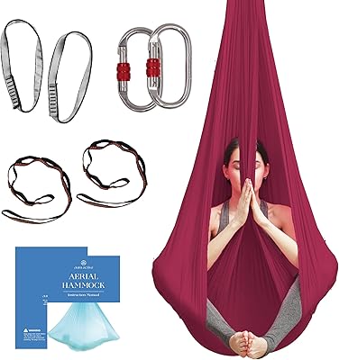 Active aerial yoga hammock OHM - High quality silk yoga hammock for anti -gravity yoga and improved flexibility, flexibility and basic force - includes extension straps, carabiners and a position guide.. Your go-to destination for affordable online shopping, DIAYTAR NIGERIA delivers in under 8 days.