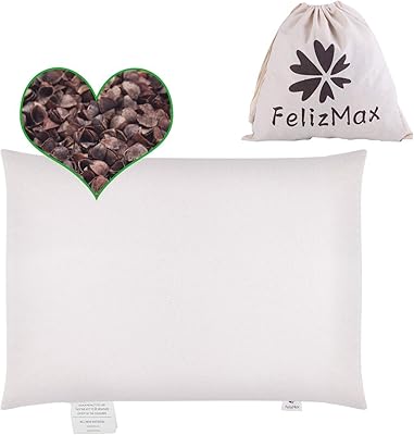 Organic buckwheat pillow to sleep, upper natural buckwheat pillow, organic cotton cover for fresh sleep, neck support for sleeping on their backs and on the side, Buckwheat pillow (15 "x 9")).. Great finds. Great prices. Fast shipping. That’s DIAYTAR Nigeria.