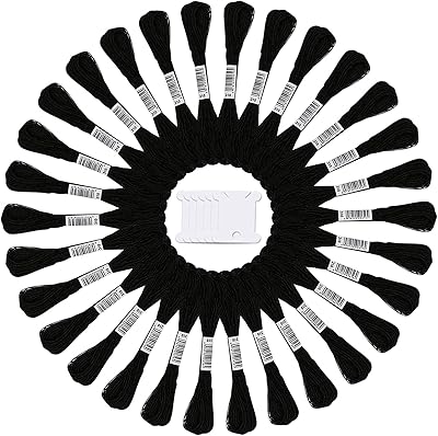 Delfino black embroidery 24 strands wire for cross stitch and bracelets.. Affordable online shopping is just a click away with DIAYTAR Nigeria.