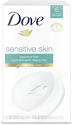 Non -flavored Dove beauty bar for sensitive skin - 4 oz - 18 bars.. Shop from anywhere in Nigeria and receive your DIAYTAR purchases at affordable prices within a week.
