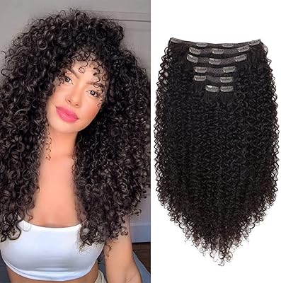 Extensions of curly synthetic hair with 26 inch PHF clips, 140 g, Synthetic hair extensions resistant to heat for the whole head, 7 pieces (26 inches, #4 curls).. DIAYTAR NIGERIA stands as your affordable shopping ally with nationwide delivery in just 5-8 days.
