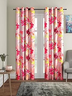Home sizzler polyester door curtains, 2 pieces, 116 x 300 cm, pink, 3D flowers.. Nigeria's fastest-growing e-commerce site offers unbeatable prices and delivery within 8 days.