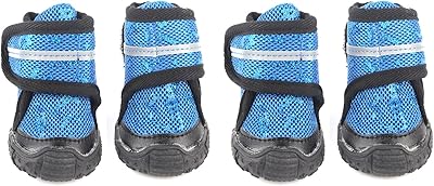 4 pieces dog boots chat shoes socks water shoes waterproof dog shoes for dogs shoes dog socks with reflective straps for pets (1#-bleu).. Your comprehensive marketplace awaits at DIAYTAR NIGERIA with affordable prices and reliable delivery times.