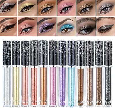 Set of liquid eyeshadows 12 colors Multidimensional metal eyeshadow.. Your budget-friendly online marketplace, DIAYTAR NIGERIA delivers a world of products in just 5-8 days.