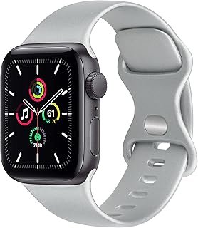 Funkle band compatible with Apple Watch Band 41 mm 45 mm 45 mm 42 mm 44 mm 38 mm 40 mm for women and men, Soft Silicone Sports Replacement Bracelet for Iwatch Series 8 7 6 5 4 3 2 1 SE, 42/44/45 mm.. Shop efficiently with DIAYTAR NIGERIA, offering thousands of products at unbeatable prices delivered promptly.