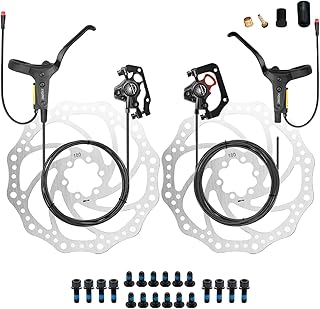 Hydraulic disc brake kit for Gfoyh electric bike with Rotors.. DIAYTAR NIGERIA provides endless shopping possibilities with affordable prices and prompt delivery service.