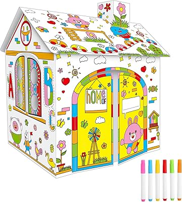 3D cardboard theater house for children, cardboard theater and craft activity for children, to color and play pretending, children's artisanal activity for children.. Experience the ultimate in shopping convenience with DIAYTAR NIGERIA's vast catalog and 5-8 day delivery.
