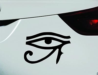 Adhesive sticker with Ain Ra Egypt logo for car and truck window (black).. Experience the ultimate in shopping convenience with DIAYTAR NIGERIA's vast catalog and 5-8 day delivery.