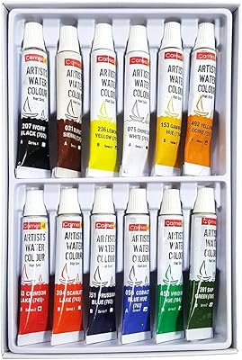 Set of Camline Kokuyo Artist 5 ml watercolors - 12 shades (multicolored).. DIAYTAR NIGERIA: Revolutionizing how Nigerians shop with affordable prices and prompt delivery services.