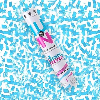 Blue confetti cannon to reveal the genre, 30 cm for the pregnancy ad party and party supplies for little girls [1 pack].. DIAYTAR NIGERIA: Making quality products accessible to all Nigerians at affordable prices.