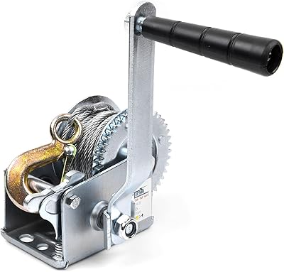 Robust Profline manual winch, Robust steel cable of 272 kg and spring winch, manual steel cable winch of 8 m for car towing.. DIAYTAR NIGERIA redefines convenience with our vast product selection and swift nationwide delivery.