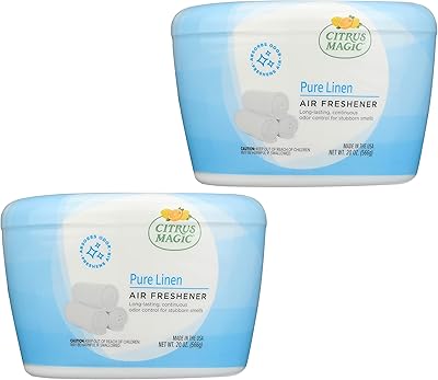 Solid deodorant absorbing Citrus Magic, pure flax, 596 ml, package of 2.. DIAYTAR NIGERIA connects desire with fulfillment through our affordable e-commerce platform.
