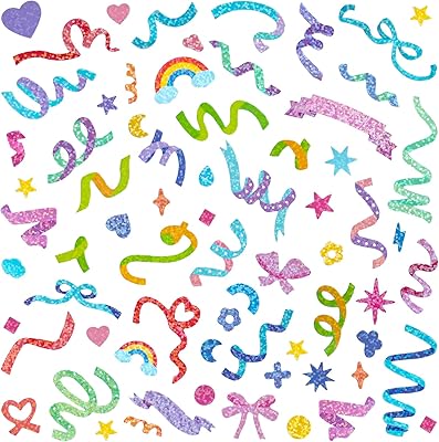 15 sheets of laser strip scrapbooking stickers, glitter scrapbooking stickers to decorate Connor photos for a diary, an album, the manufacturing of cards, the arts and crafts (rainbow).. Skip the traffic, shop online — DIAYTAR Nigeria brings it to you.