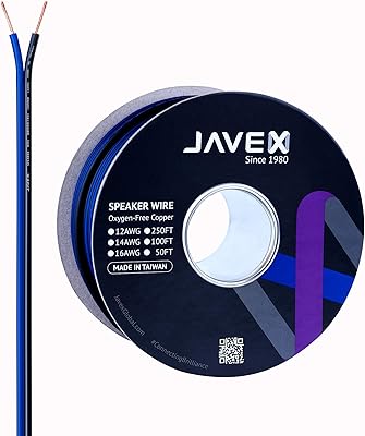 Jafex 16awg cable loudspeaker wire in oxygen-free copper for Hi-Fi amplifiers, AV receptors and car audio systems (blue, black, 50 feet).. DIAYTAR Nigeria: Your one-stop online shop with unbeatable prices and nationwide delivery in under 8 days.