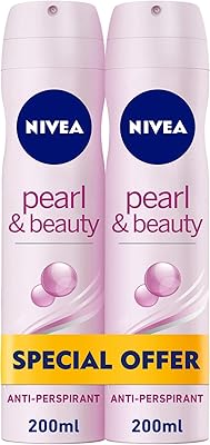 Nivea deodorant for women, pearly and beautiful, 2 * 200 ml spray.. DIAYTAR NIGERIA: Where thousands of products meet affordable prices and reliable 5-8 day delivery.