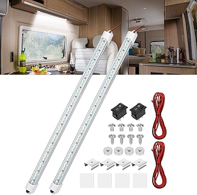 2 pieces of closed trailer lights interior light led 12v strip 48 with switch.. Shop smarter with Nigeria's premier e-commerce platform, featuring affordable products delivered nationwide.