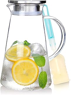 Sotias 2.0 l 7 oz glass pitcher with iced tea lid, hot and cold water, iced tea, coffee, milk and juice, includes a free sleeve brush.. Your digital shopping destination, DIAYTAR NIGERIA combines variety with affordability and quick delivery.
