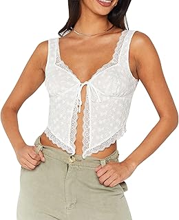 Y2K sleeveless blouse tied on the front for women, a short one in Licou collar, sleeveless.. Your trusted marketplace, DIAYTAR NIGERIA offers extensive variety with delivery within 8 days.