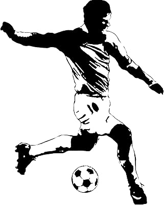 Wall sticker Room Mates for children, football, white, RMK1326gm.. Nigeria's favorite online shopping platform, DIAYTAR offers unbeatable prices and delivery within a week.
