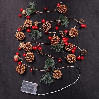 Yatai vacation pine crown with LED LED LED LED with red berries for interior and outdoor decoration and vacation tree decoration - Festival and holiday decorations.. DIAYTAR NIGERIA redefines convenience with our diverse marketplace and affordable nationwide shipping.