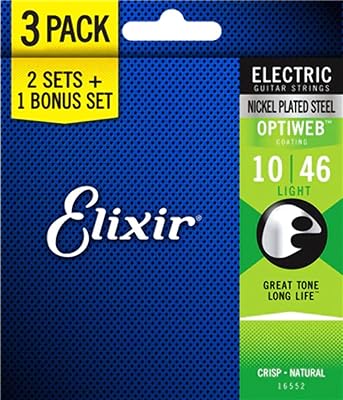 False 16552 guitar strings with Optiweb coating, 3, light package (.010-.046).. Shop without limits at DIAYTAR NIGERIA and receive your purchases at budget prices within the week.