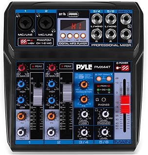Professional DJ mixer wireless - Bluetooth 6 channels compatible with DJ controller with DSP effects, USB audio interface, RCA double input, XLR/1/4 microphone.. Experience shopping without limits at DIAYTAR NIGERIA, where affordability meets convenience in just days.