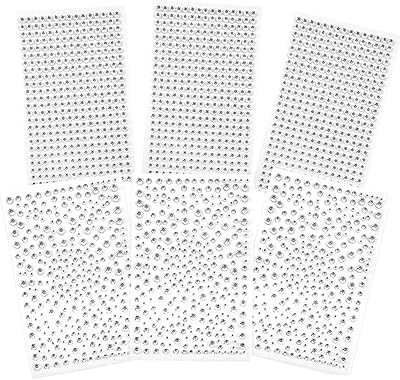 2100 Rhinestone stickers, self-adhesive self-adhesive in precious crystal sequins for facial decoration, DIY Nail Art Crafts phone (6 transparent pieces).. Save more, wait less — DIAYTAR Nigeria delivers faster than ever.