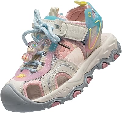 Lucky Kids Boys Girls Pretty waterproof sports sandals with closed end and classic lace closure for toddlers.. DIAYTAR NIGERIA: Bringing affordable shopping solutions with a diverse product catalog delivered nationwide.