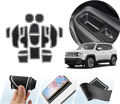 Luwu Compatible with Jeep Renegade BU 2015-2021 2022 UK Car Cado Carpet Central Country Case, Non-slip carpet for rubber mats, cup holder, door seam, interior car accessories (white).. Your everyday shopping companion, DIAYTAR NIGERIA offers unbeatable value with nationwide delivery.