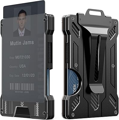Fine aluminum tickets with RFID Metal Wallet Transparent Carte Identity Carte.. DIAYTAR NIGERIA: Creating access to affordable products for every Nigerian with our swift delivery service.