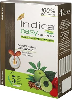 Indika Easy Basis coloring shampoo (brown) with extracts from Amla, Henné and Hibiscus (pack of 3, 32.5 ml each).. Elevate your shopping experience with DIAYTAR NIGERIA's vast catalog and budget-friendly options.
