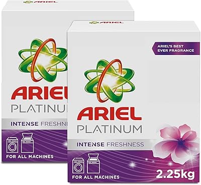 Ariel Platinum Deleasive intense freshness, cleaning without spots, powdered laundry, 2 x 2.25 kg package.. Elevate your shopping experience with DIAYTAR NIGERIA's vast catalog and budget-friendly options.