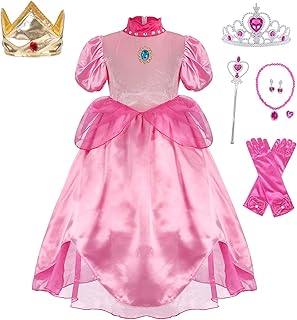 Costume Wonderbaby Princess Peach for girls for Halloween, Christmas and Cosplay evening on the theme Mario.. For everyday items and more, trust DIAYTAR Nigeria.