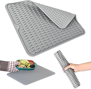 Draft silicone veterament drain carpet for kitchen table - Draftswashing carpet in food for food that respectful of the environment, easy to clean and resistant to heat, gray gray.. Your shopping needs fulfilled through DIAYTAR NIGERIA's extensive selection and nationwide delivery.
