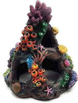 Aquarium decoration in coral reef resin ornament of aquarium mountain cave decoration coral for environments.. DIAYTAR NIGERIA: Where quality meets accessibility with affordable prices and prompt shipping.