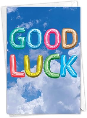 The Best Card Company pretty lucky card with colored sky envelope and balloons.. DIAYTAR NIGERIA: Where every search leads to affordable products delivered promptly across Nigeria.