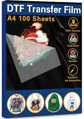 Pretraity paper transparent dtf A4, Pet thermal transfer paper for manual work, direct printing on any canvas.. Your complete shopping solution, DIAYTAR NIGERIA offers extensive choice with competitive prices and delivery.