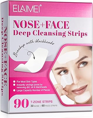 Strips of zone T zone pores for blackheads, 90 strips of black dots of nose area T zone T, deep cleaning strips of nose elimination of black dots for women men.. Shop smart with DIAYTAR NIGERIA, offering a vast product range delivered to your doorstep within a week.