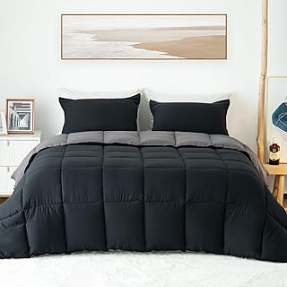 Alternative CAZENTEX DEVET bedroom - Ultra soft, hypoallergenic, reversible design with assorted pillowcases - Machine washable, Queen Size, Jais Black/Tornado.. Shop efficiently with DIAYTAR NIGERIA, offering thousands of products at unbeatable prices delivered promptly.
