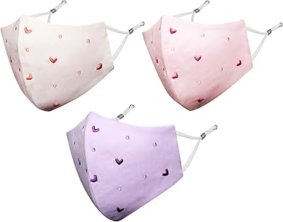 By Q1 reusable facial mask with 4 layers mask in washable cotton fabric for women with earrings (pink - peach - purple, package of 3).. From daily needs to rare finds, DIAYTAR Nigeria brings it to your door.