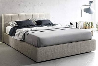 Super King size bed with modern design (200 cm x 200 cm) without R2R furniture mattress.. Shop with purpose and save with DIAYTAR NIGERIA's extensive platform and nationwide delivery service.