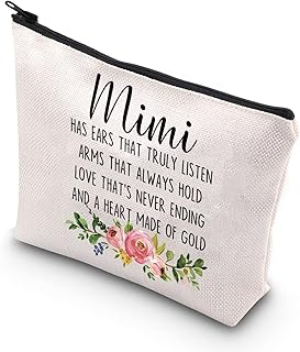 Gift Mimi Gift Grandmother Gift Mother's Day Mimi Travel Bag Zipped Gift Gift Gift For Women, White, Mimi-Uk.. Experience the ease of modern shopping with DIAYTAR NIGERIA's comprehensive platform and quick delivery.