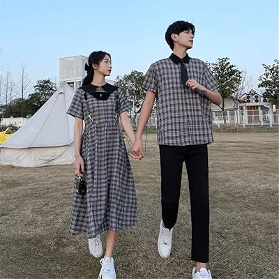 Preppy for men wsspk skirt, class dress, clothes for couples and couples (color: A, size: woman, code s).. Get top brands at bottom prices, only on DIAYTAR Nigeria.