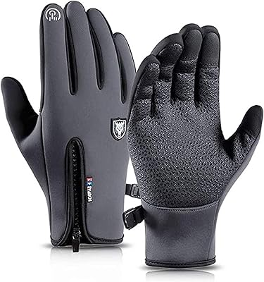 Winter Warm Men Women Cycling Gloves Waterproof Livest in leather PU adapted to the touch screen in cold weather, Size: M.. DIAYTAR NIGERIA: Where affordability meets variety in Nigeria's most comprehensive online marketplace.