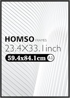 Photo frame for Homso A1 poster size 23.4 x 33, fine aluminum metal frame with polished acrylic plexiglass for wall mounting horizontally and vertically.. Transform how you shop with DIAYTAR NIGERIA's vast selection and budget-friendly delivery options.